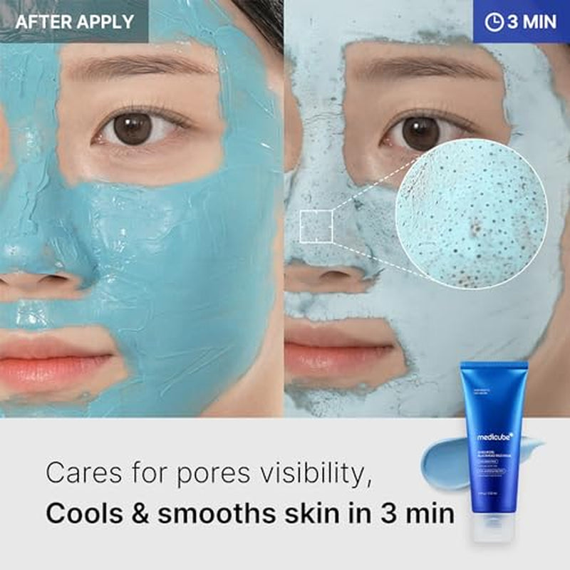 3-Step Zero Pore Care Trio – Blackhead Cleansing Oil, Zero Pore Mud Mask & Brush Set | Deep Pore Cleansing & Sebum Control