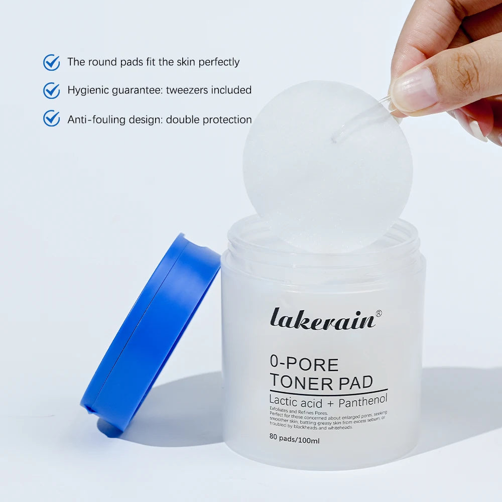 4.5% AHA + 0.45% BHA Pore Toner Pads | Dual-Textured Exfoliating Facial Pads for Clear & Smooth Skin