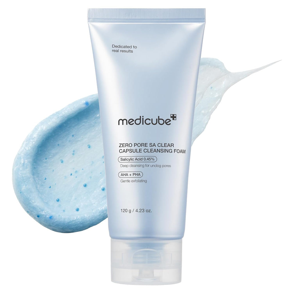 Zero Pore Capsule Cleansing Foam – Deep Pore Facial Cleanser with AHA, BHA & PHA | Gentle Daily Face Wash for Oily & Acne-Prone Skin (4.23 oz)