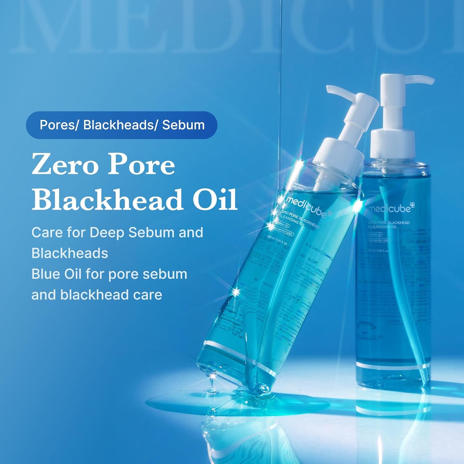 3-Step Zero Pore Care Trio – Blackhead Cleansing Oil, Zero Pore Mud Mask & Brush Set | Deep Pore Cleansing & Sebum Control