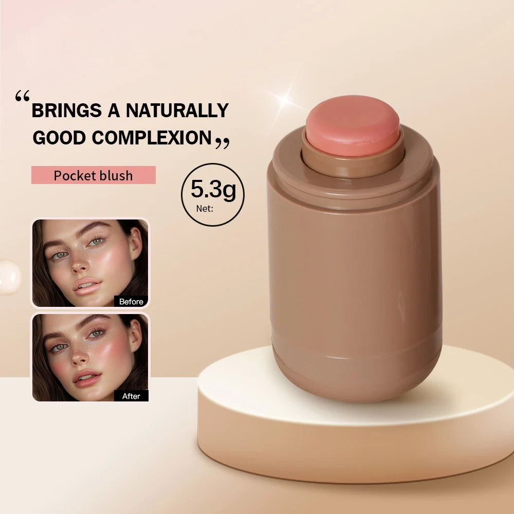 3-in-1 Blush Stick – Cream Lip, Cheek & Eye Tint | Long-Lasting Hydrating Makeup