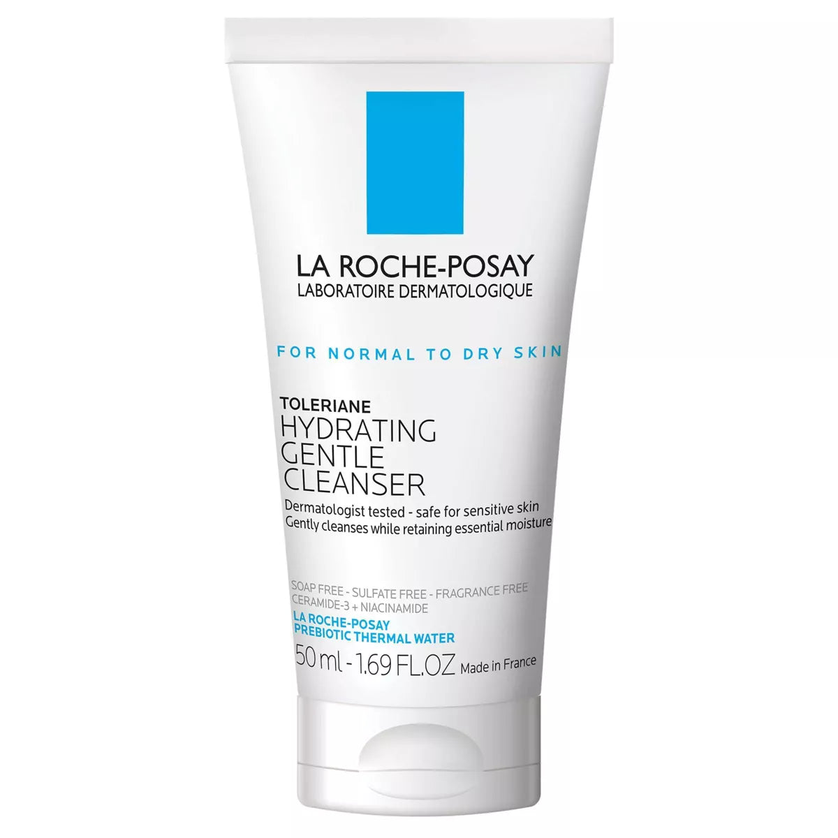 La Roche-Posay Toleriane Hydrating Facial Cleanser | Gentle Daily Face Wash for Normal to Dry & Sensitive Skin
