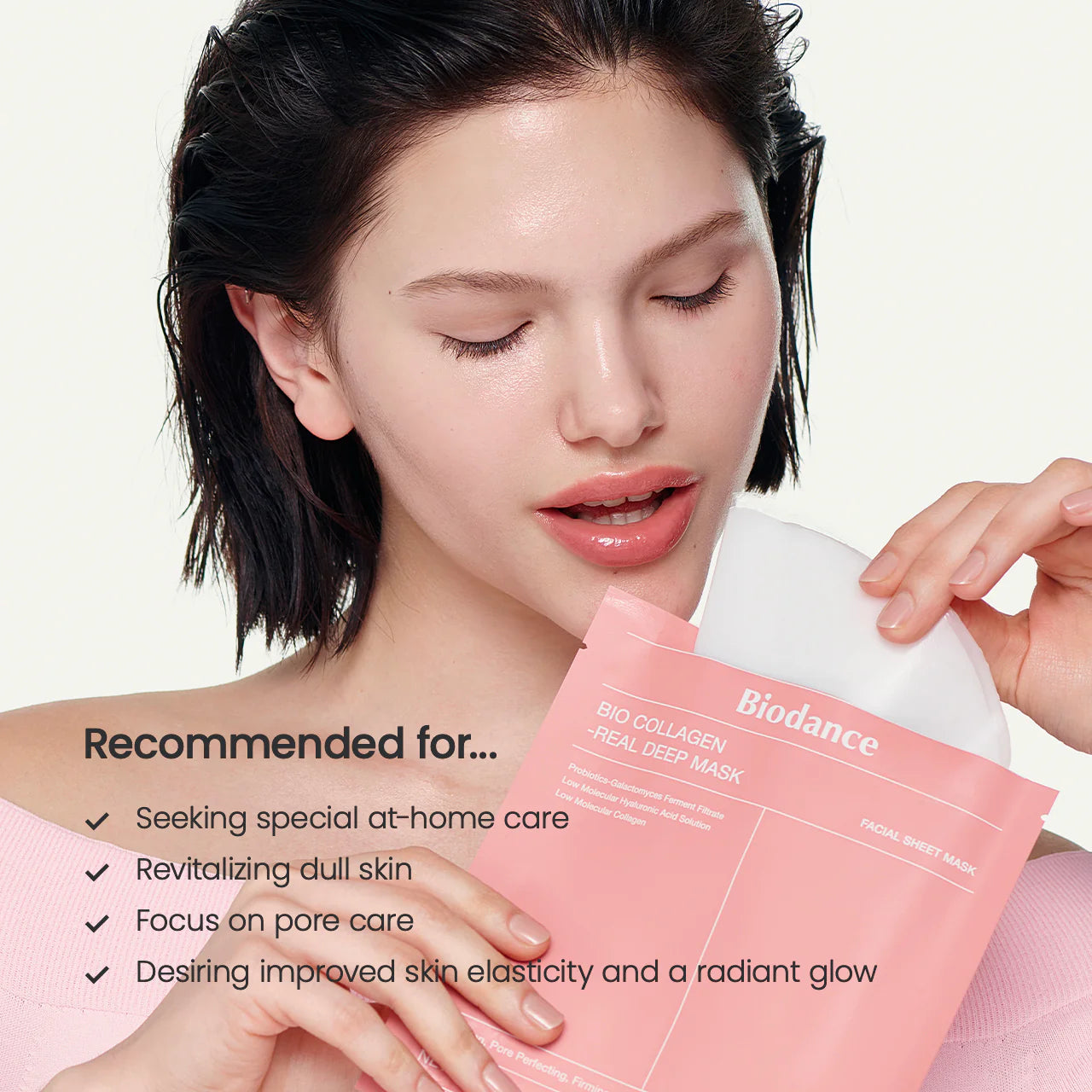 Bio Collagen Real Deep Mask – Hydrating & Firming Korean Collagen Face Sheet Mask