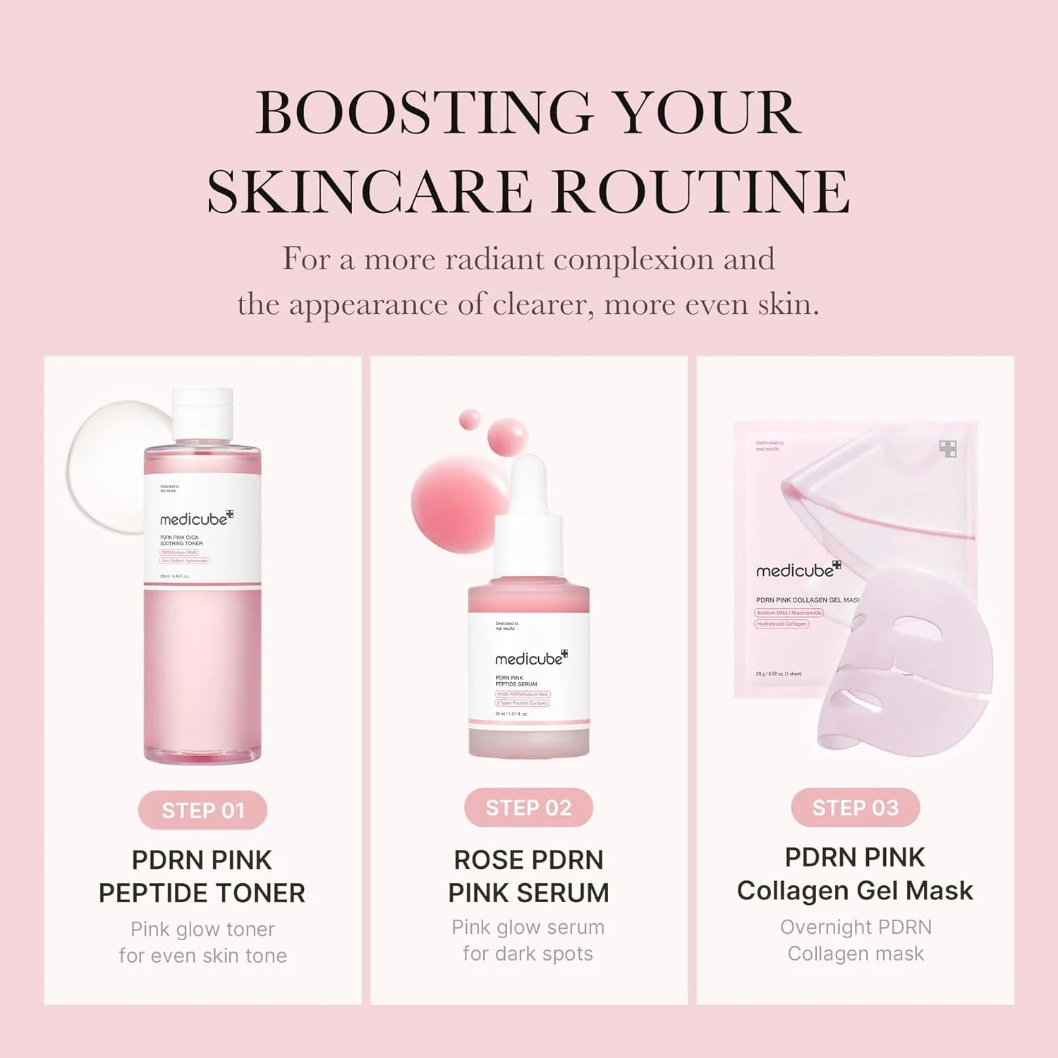  Pink Glutathione Cica Soothing Toner (250Ml)