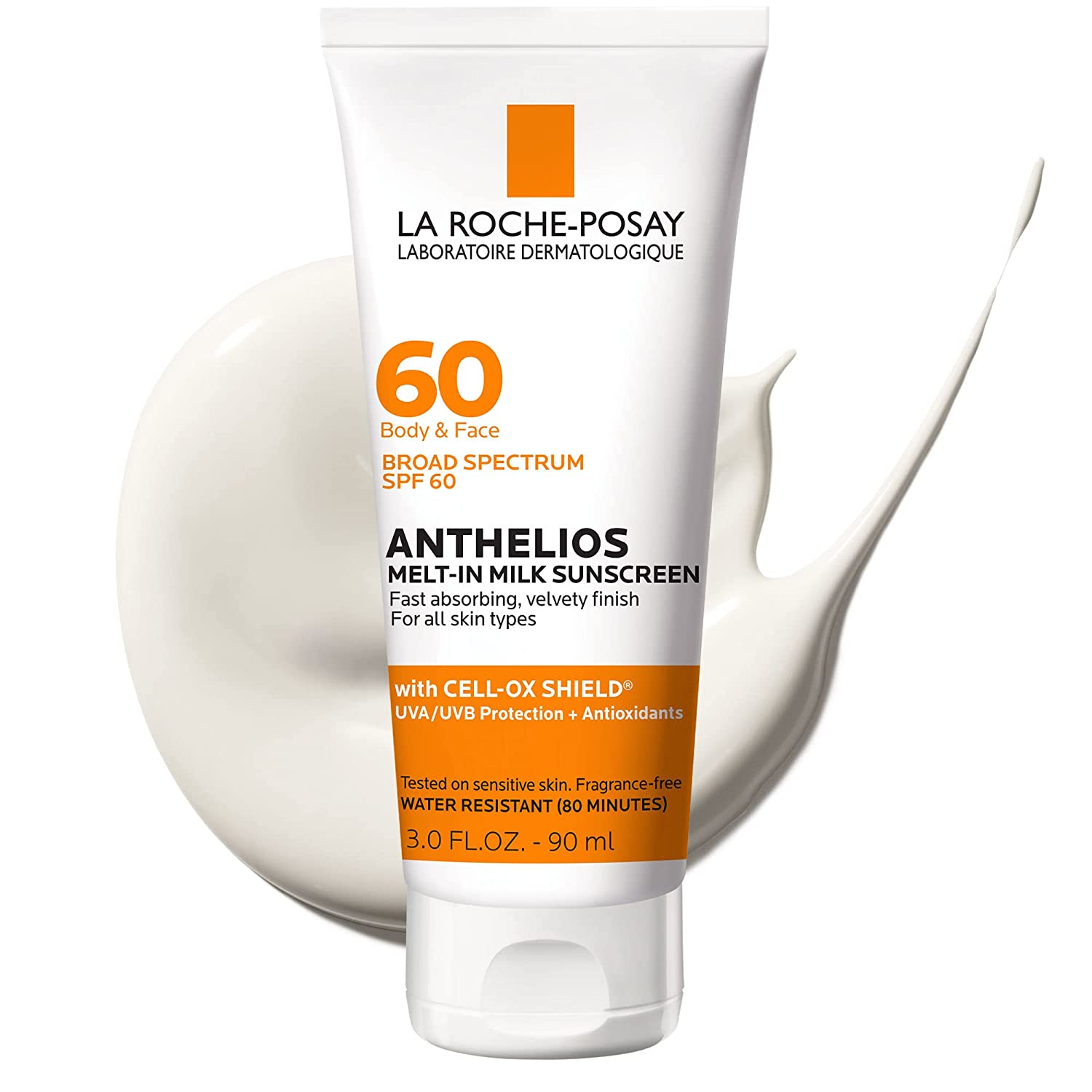 La Roche-Posay Anthelios Melt-In Milk Sunscreen SPF 60 | Face & Body Sunscreen