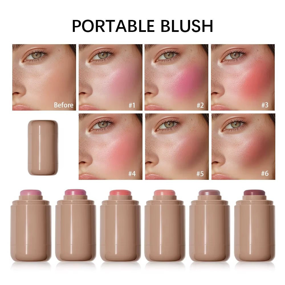 3-in-1 Blush Stick – Cream Lip, Cheek & Eye Tint | Long-Lasting Hydrating Makeup
