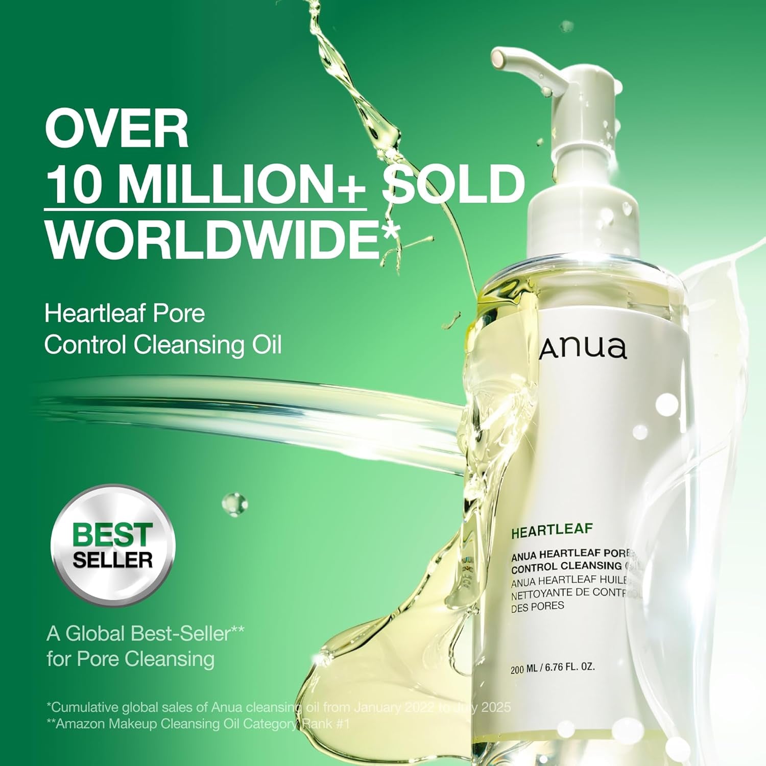 Heartleaf Pore Control Cleansing Oil – Gentle Makeup Remover & Deep Pore Cleanser (6.76 fl oz)