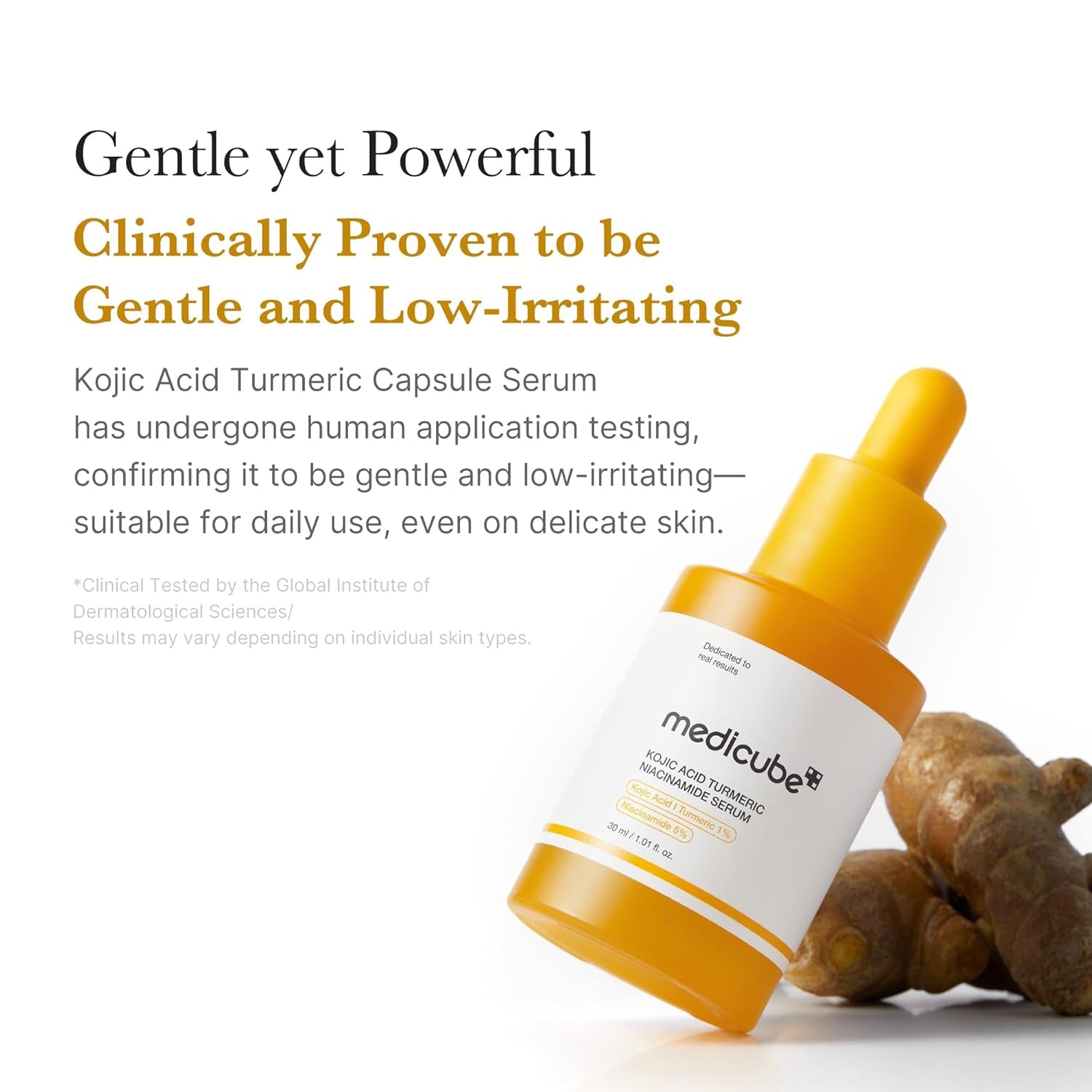 Medicube Kojic Acid Turmeric Clarifying & Balancing Capsule Serum 30ml – Brightening, Dark Spot & Hydrating Face Serum