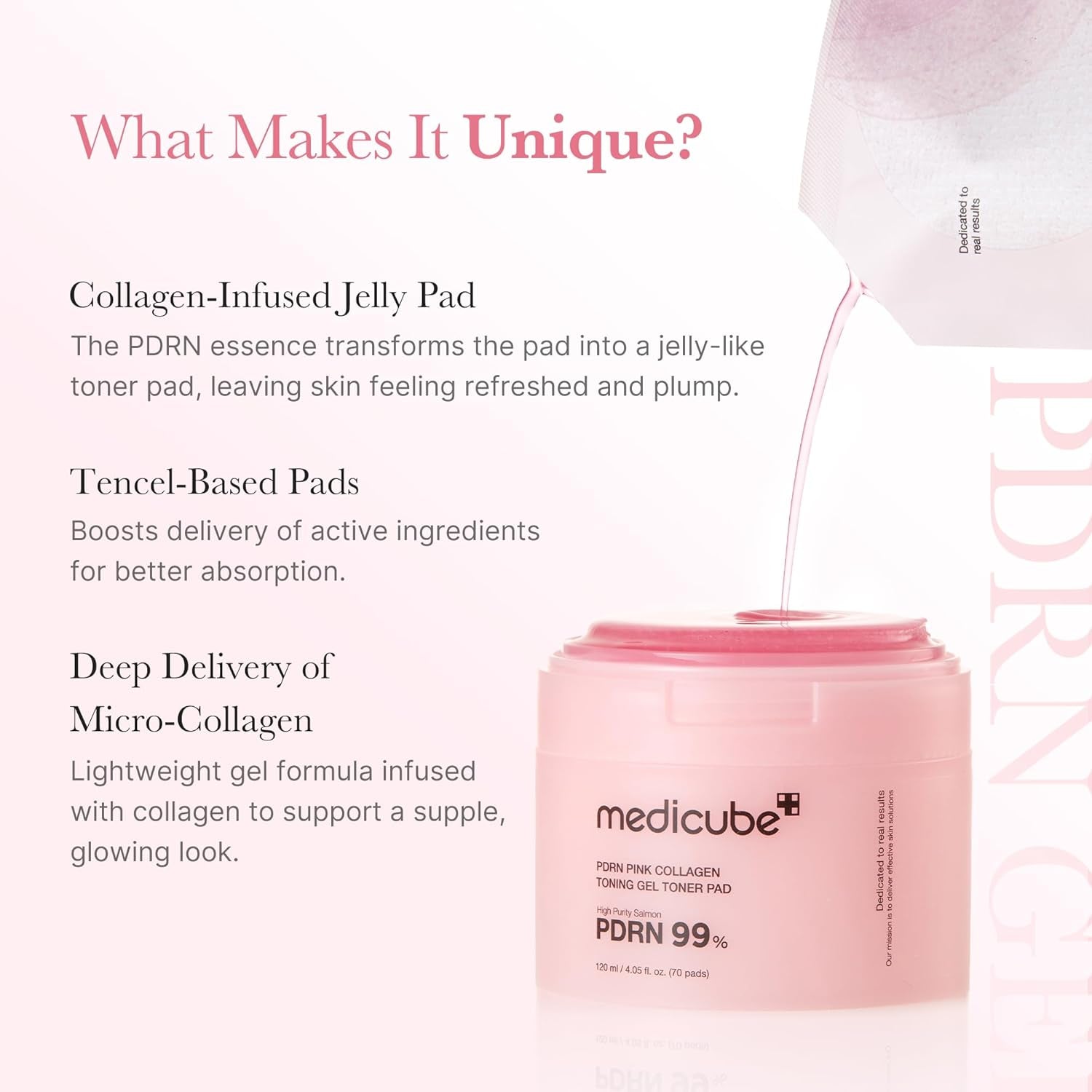 Pink PDRN Collagen Jelly Gel Mask & Night Repair Pad Set (4 Sheets)