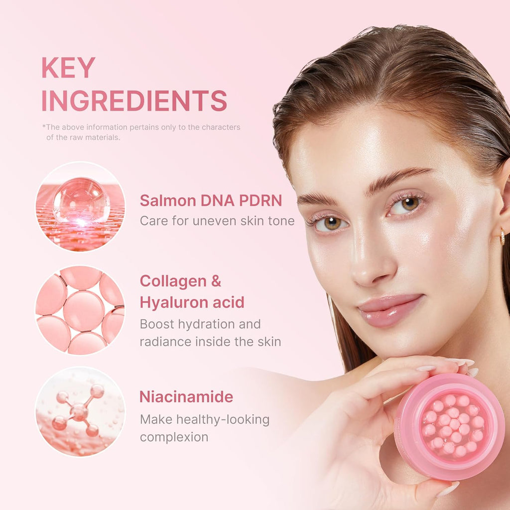 Medicube Capsule Cream with Salmon DNA PDR – Hydrating & Firming Face Moisturizer Pink Collagen | Lightweight Moisturizing Cream with PDRN, Niacinamide for Uneven Skin Tone and Texture, Glow Hydration | Korean Skincare, 1.94 Oz