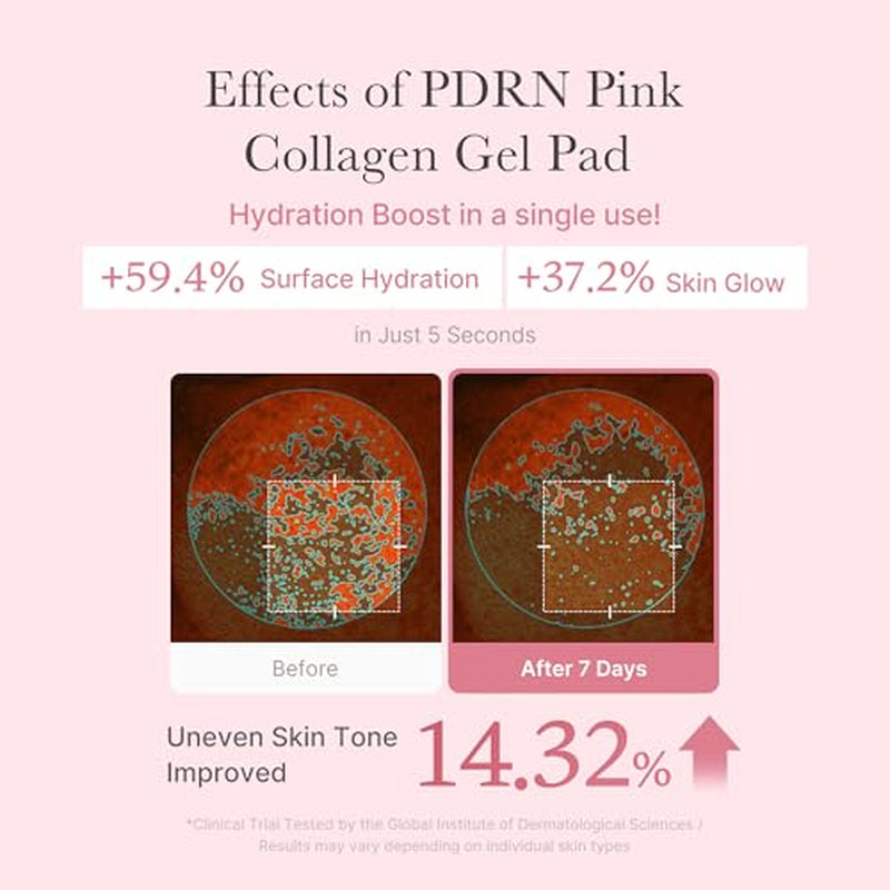 Pink PDRN Collagen Jelly Gel Mask & Night Repair Pad Set (4 Sheets)