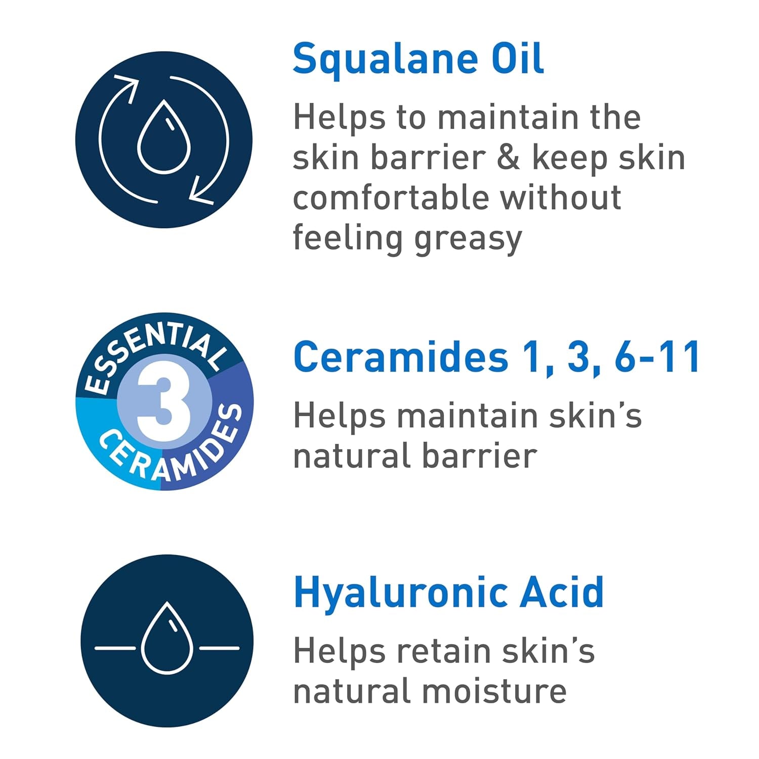 Hydrating Foaming Oil Facial Cleanser with Squalane, Ceramides & Hyaluronic Acid