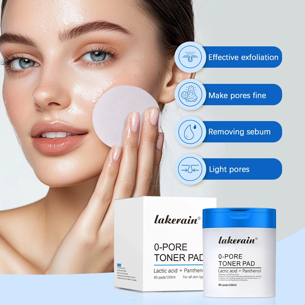 4.5% AHA + 0.45% BHA Pore Toner Pads | Dual-Textured Exfoliating Facial Pads for Clear & Smooth Skin