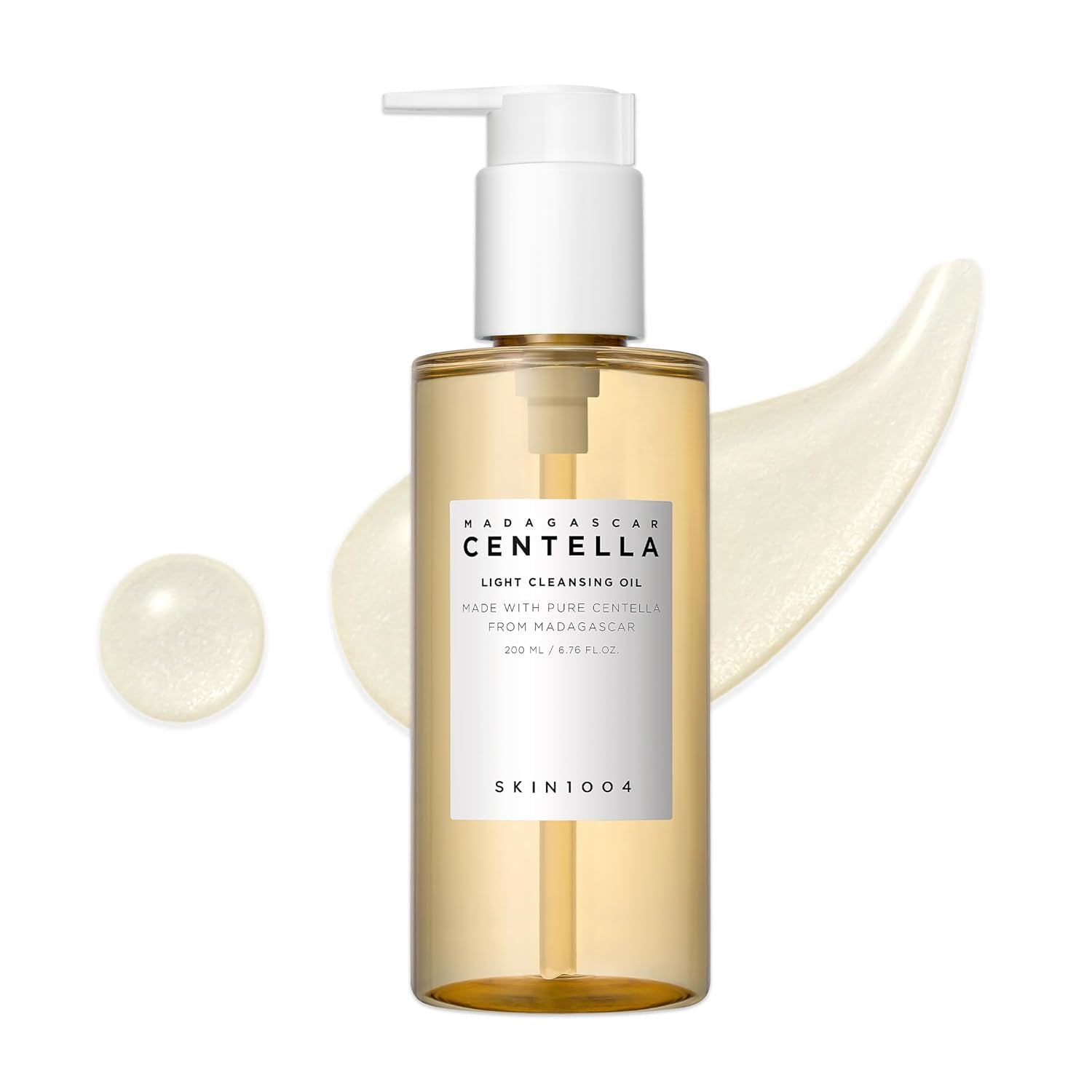 SKIN1004 Madagascar Centella Light Cleansing Oil – Gentle Makeup Remover & Double Cleanser (200ml / 6.76 fl oz)