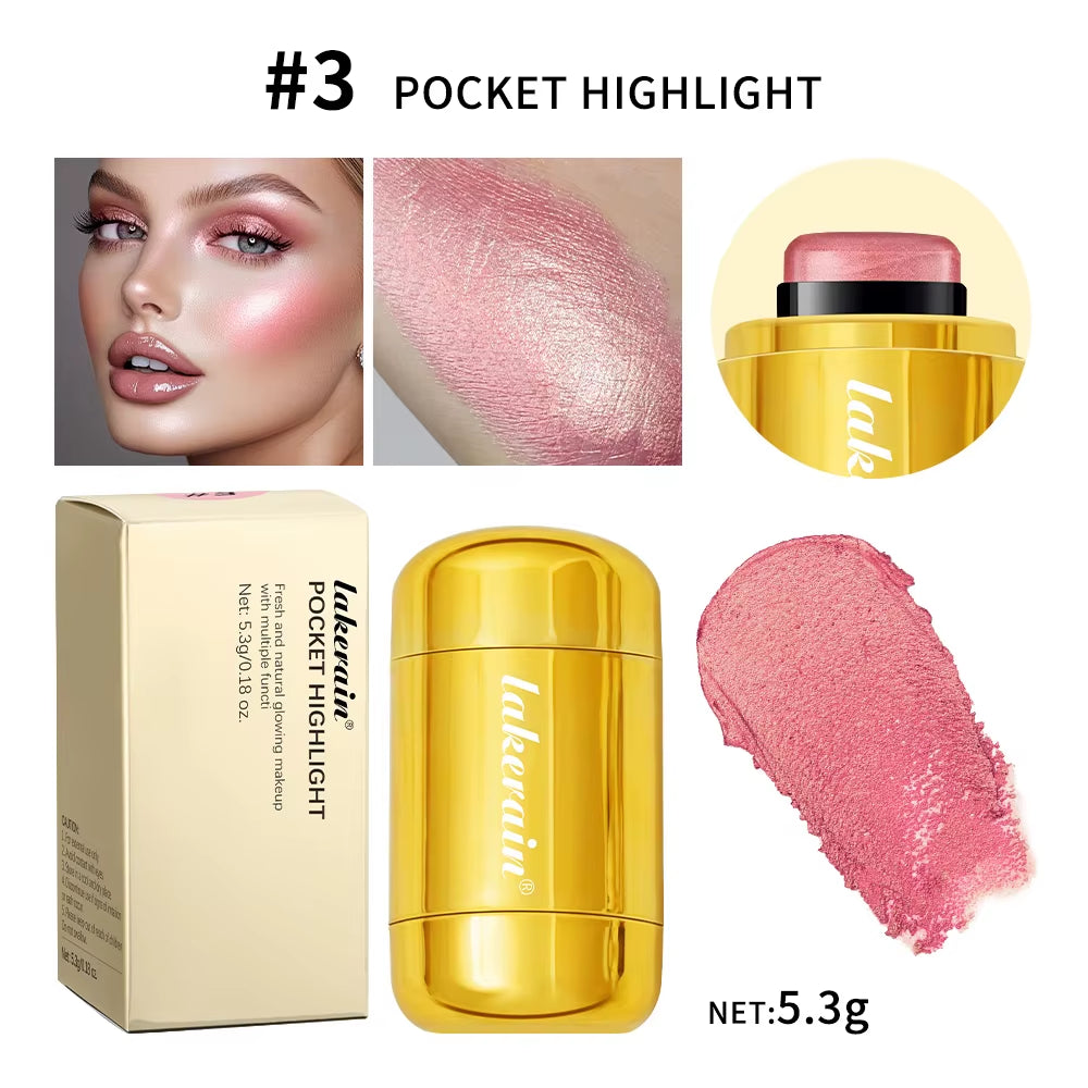 3-in-1 Blush Stick – Cream Lip, Cheek & Eye Tint | Long-Lasting Hydrating Makeup