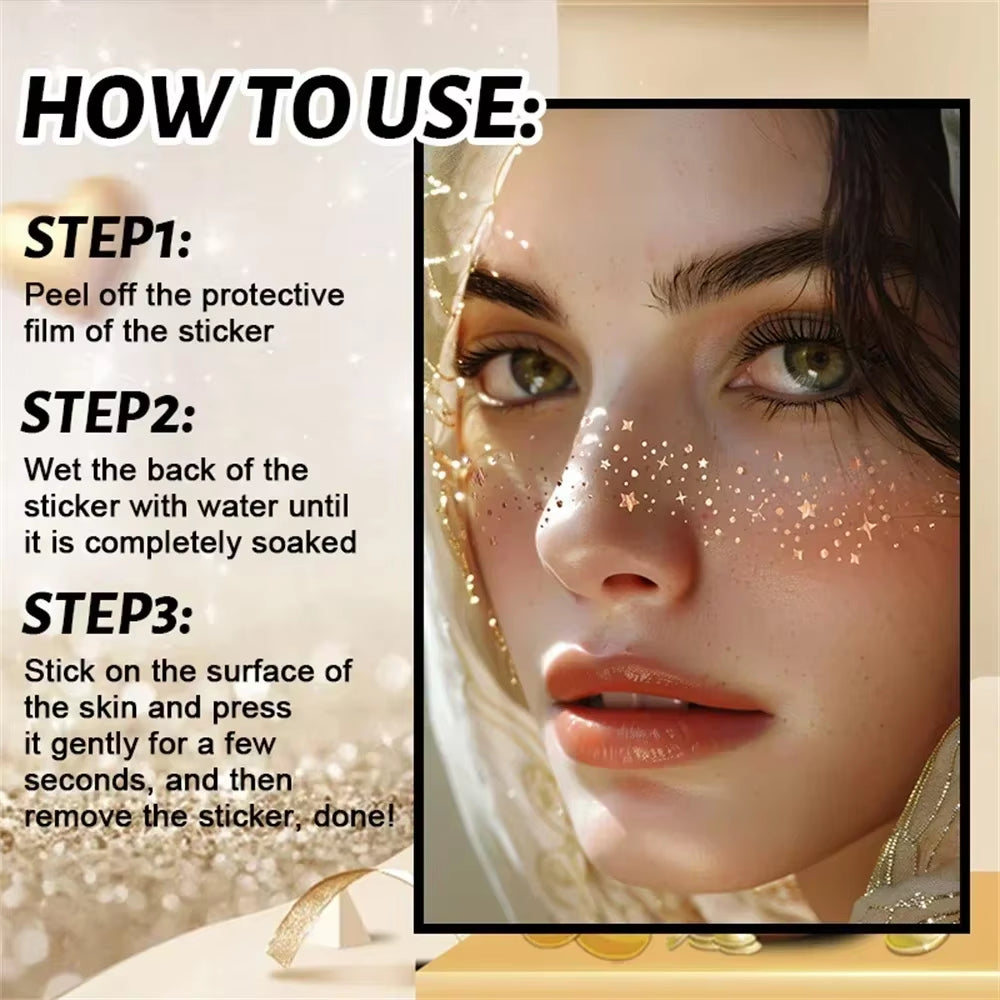 6PCS Temporary Freckles Makeup Patches | Natural Faux Freckle Stickers