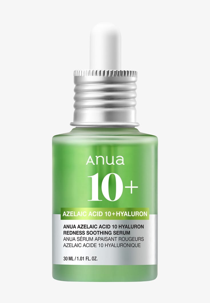 Anua Azelaic Acid 10% + Hyaluron Redness Soothing Serum – Calming & Hydrating Face Serum (30ml / 1.01 fl oz)
