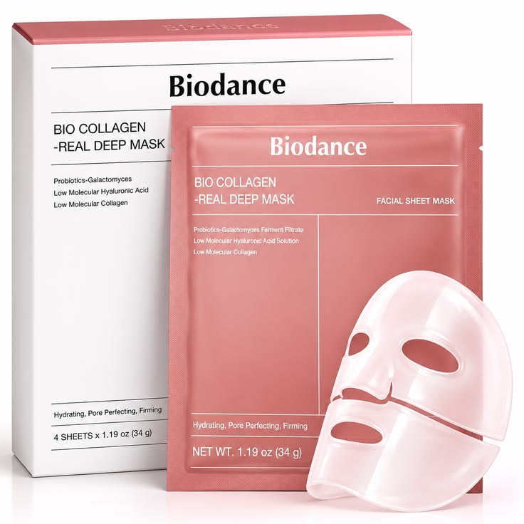 Bio Collagen Real Deep Mask – Hydrating & Firming Korean Collagen Face Sheet Mask