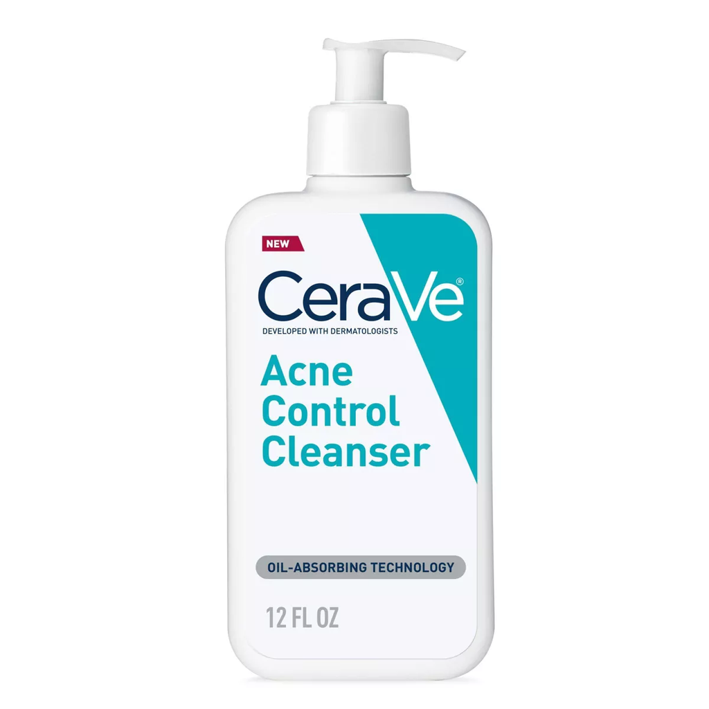 CeraVe Acne Control Cleanser with 2% Salicylic Acid – Purifying Clay Face Wash for Oily & Acne-Prone Skin