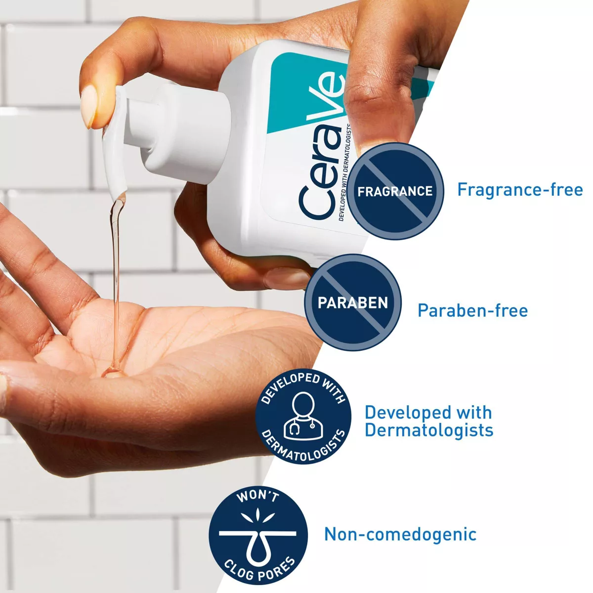 CeraVe Acne Control Cleanser with 2% Salicylic Acid – Purifying Clay Face Wash for Oily & Acne-Prone Skin