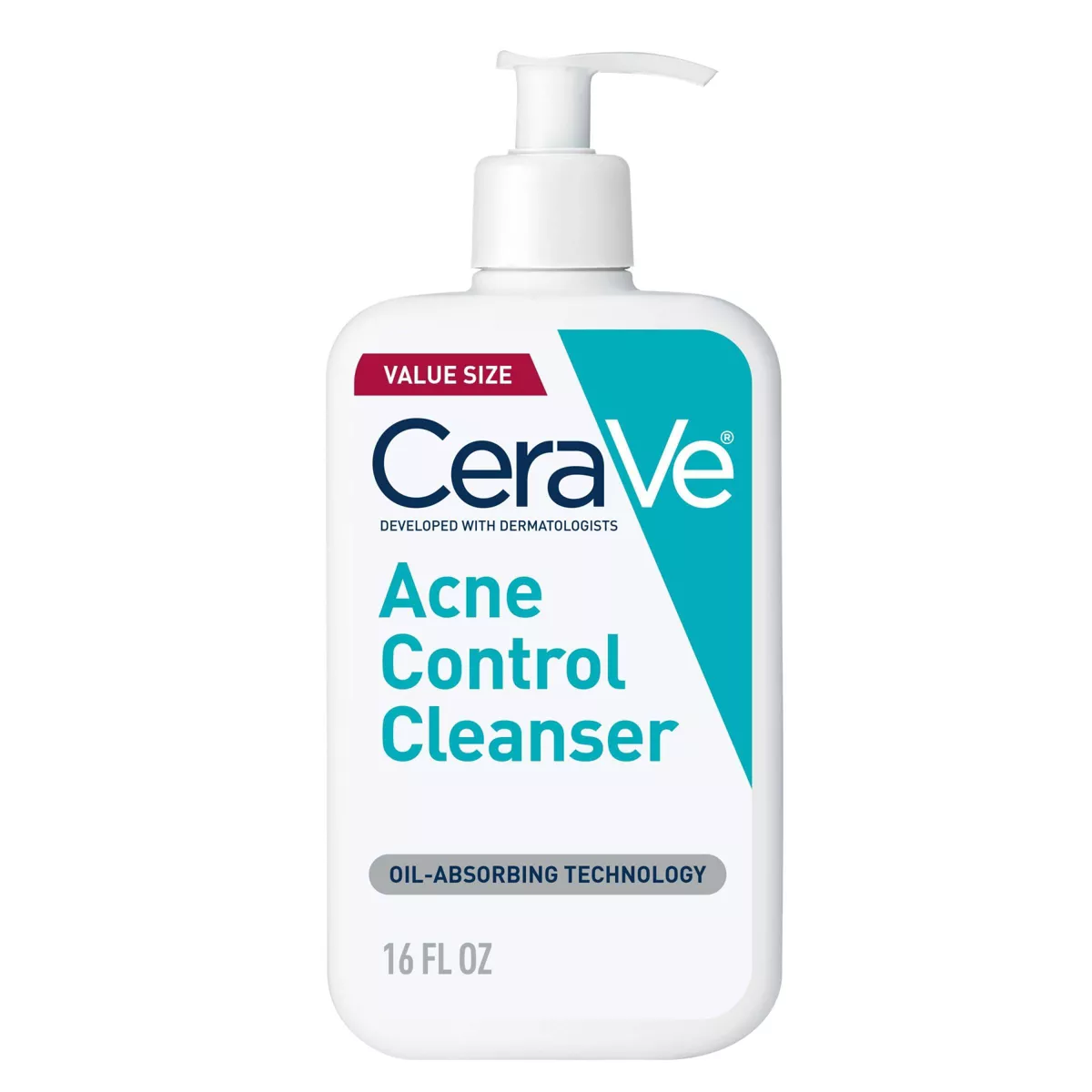 CeraVe Acne Control Cleanser with 2% Salicylic Acid – Purifying Clay Face Wash for Oily & Acne-Prone Skin