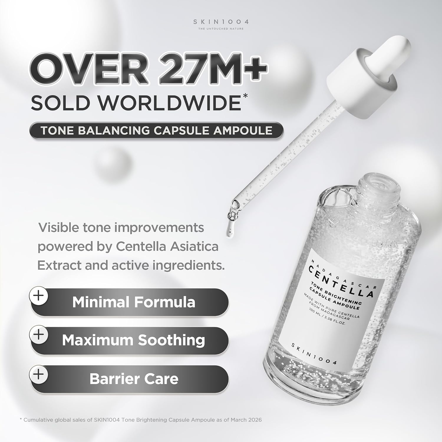 Tone Balancing Capsule Ampoule – Niacinamide & Centella Brightening Face Serum with Tranexamic Acid (50ml / 1.69 fl oz)