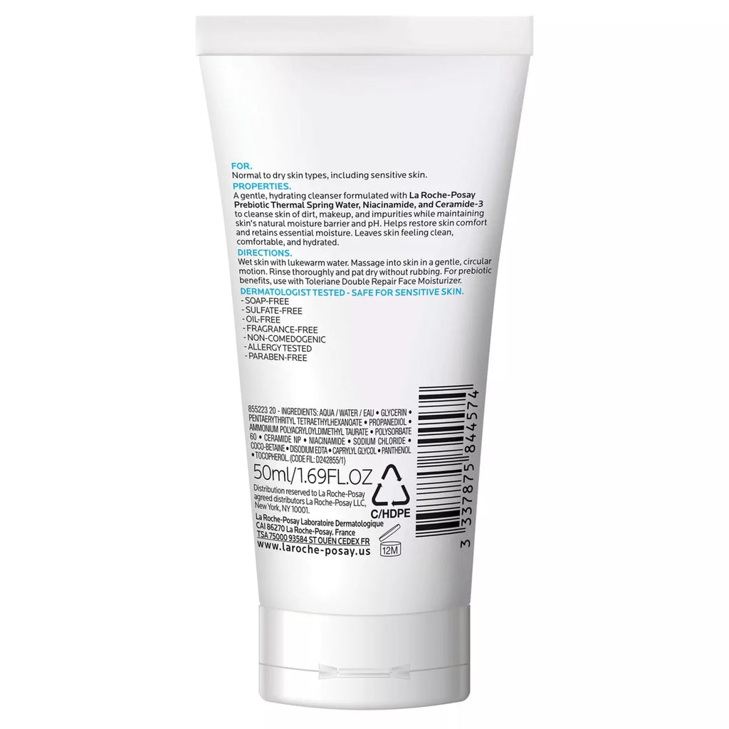 La Roche-Posay Toleriane Hydrating Facial Cleanser | Gentle Daily Face Wash for Normal to Dry & Sensitive Skin