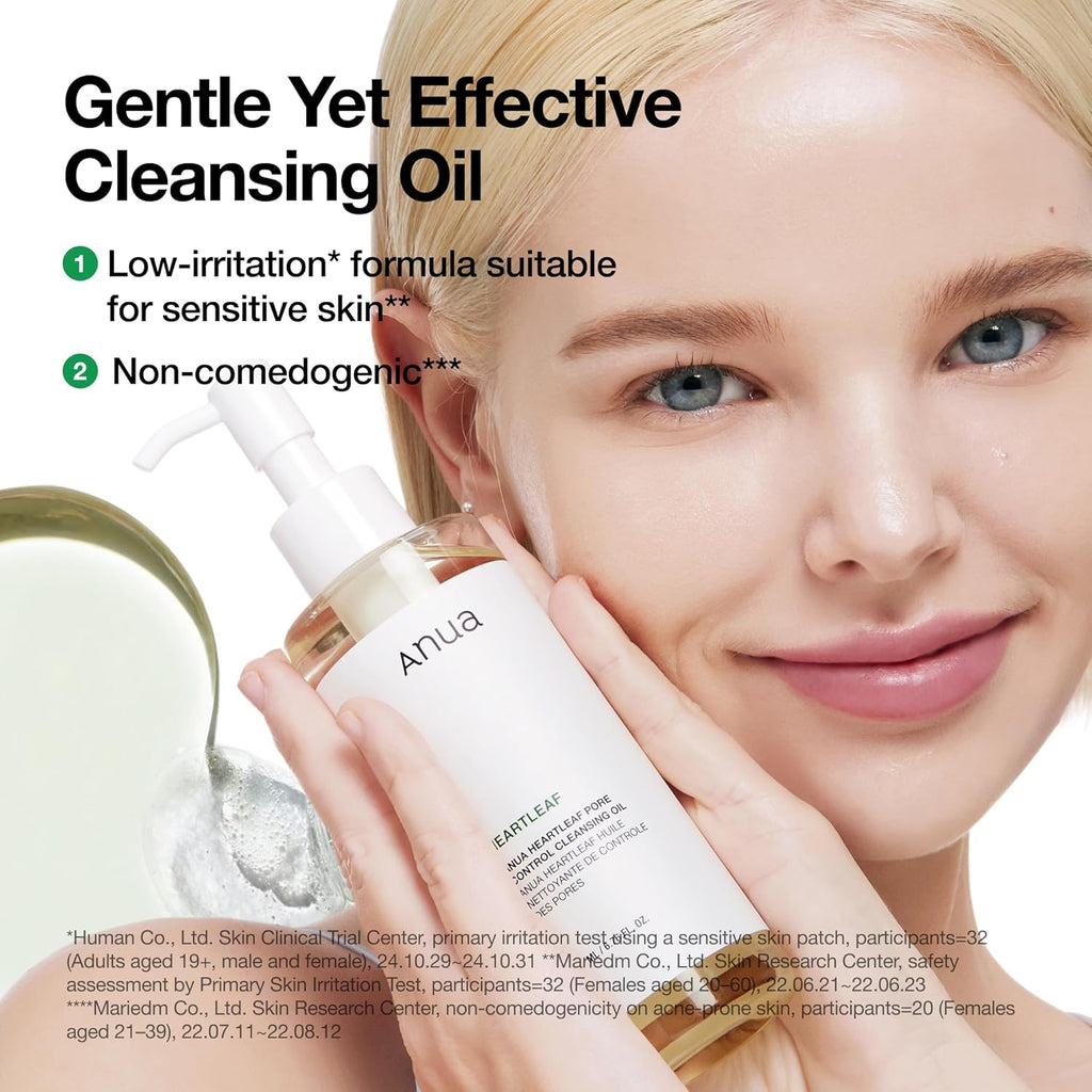 Heartleaf Pore Control Cleansing Oil – Gentle Makeup Remover & Deep Pore Cleanser (6.76 fl oz)