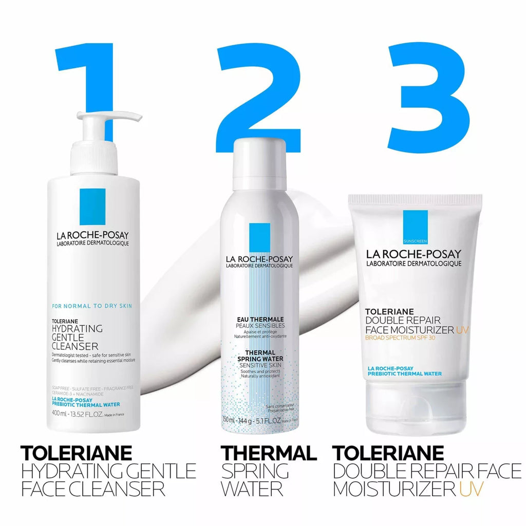 La Roche-Posay Toleriane Face Moisturizer SPF 30 | Ceramide & Niacinamide | Lightweight Daily Sunscreen
