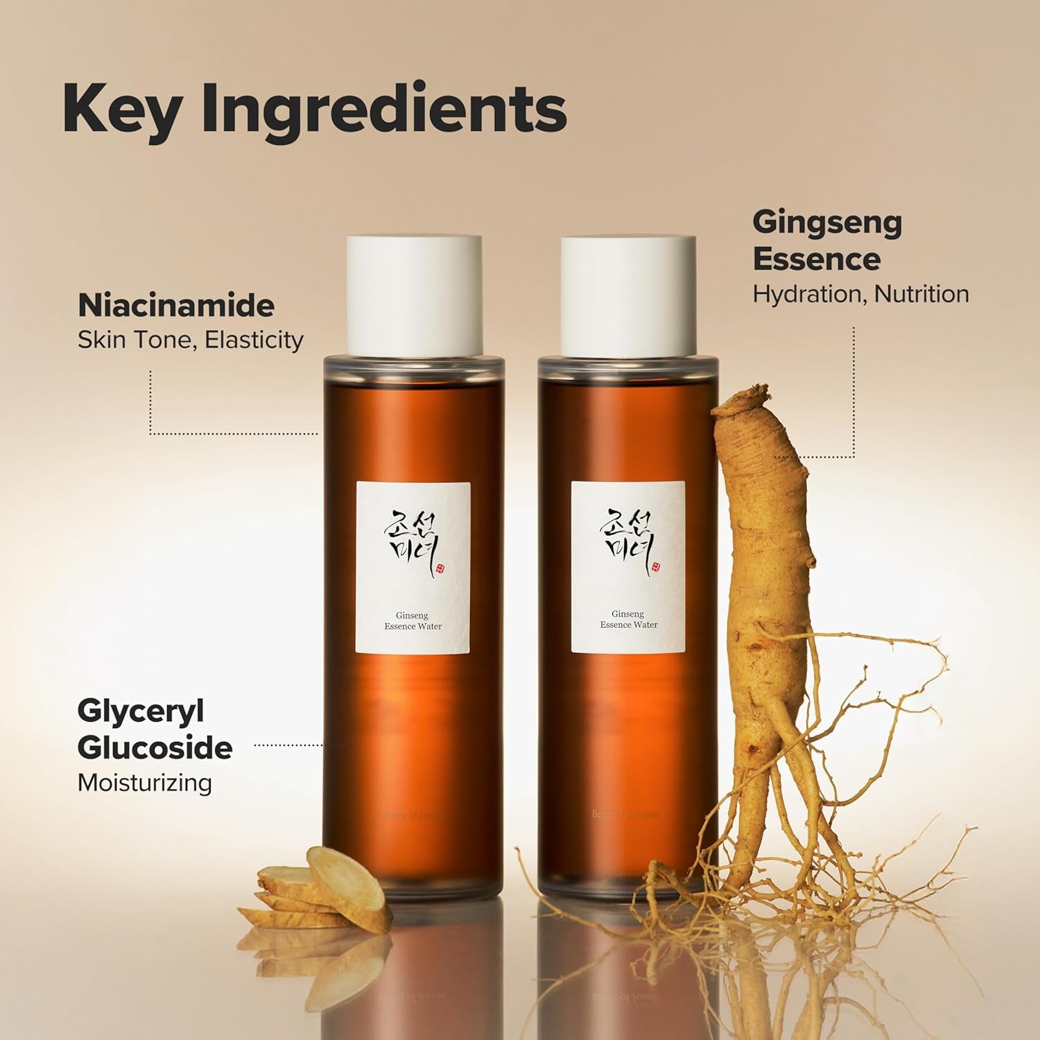 Ginseng Essence Water Hydrating Face Toner for Dry, Dull Skin. Korean Moisturizing Skin Care for Men and Women 150Ml, 5.07 Fl.Oz.