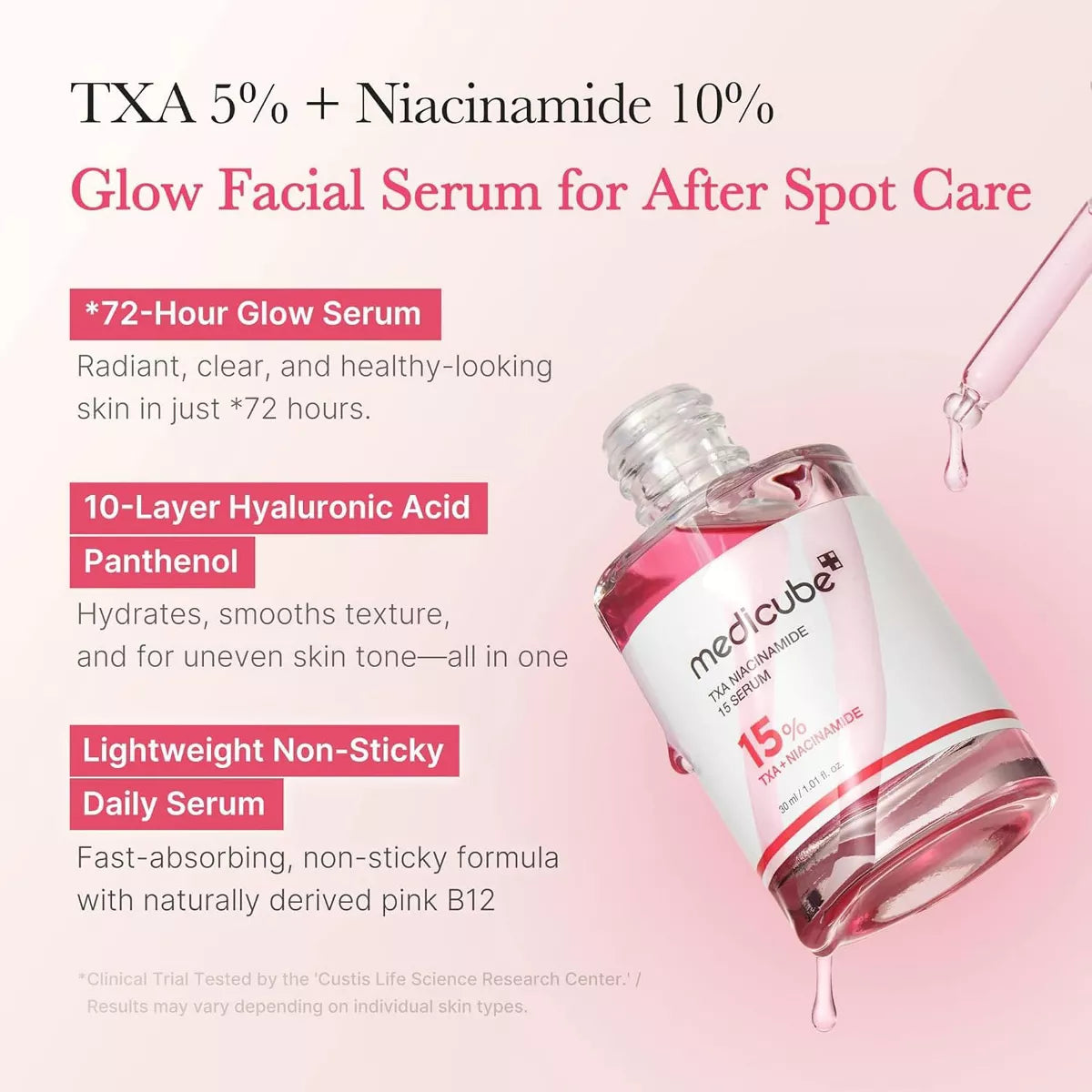 Medicube Niacinamide Serum 30ml – Brightening, Hydrating & Dark Spot Correcting Korean Face Serum