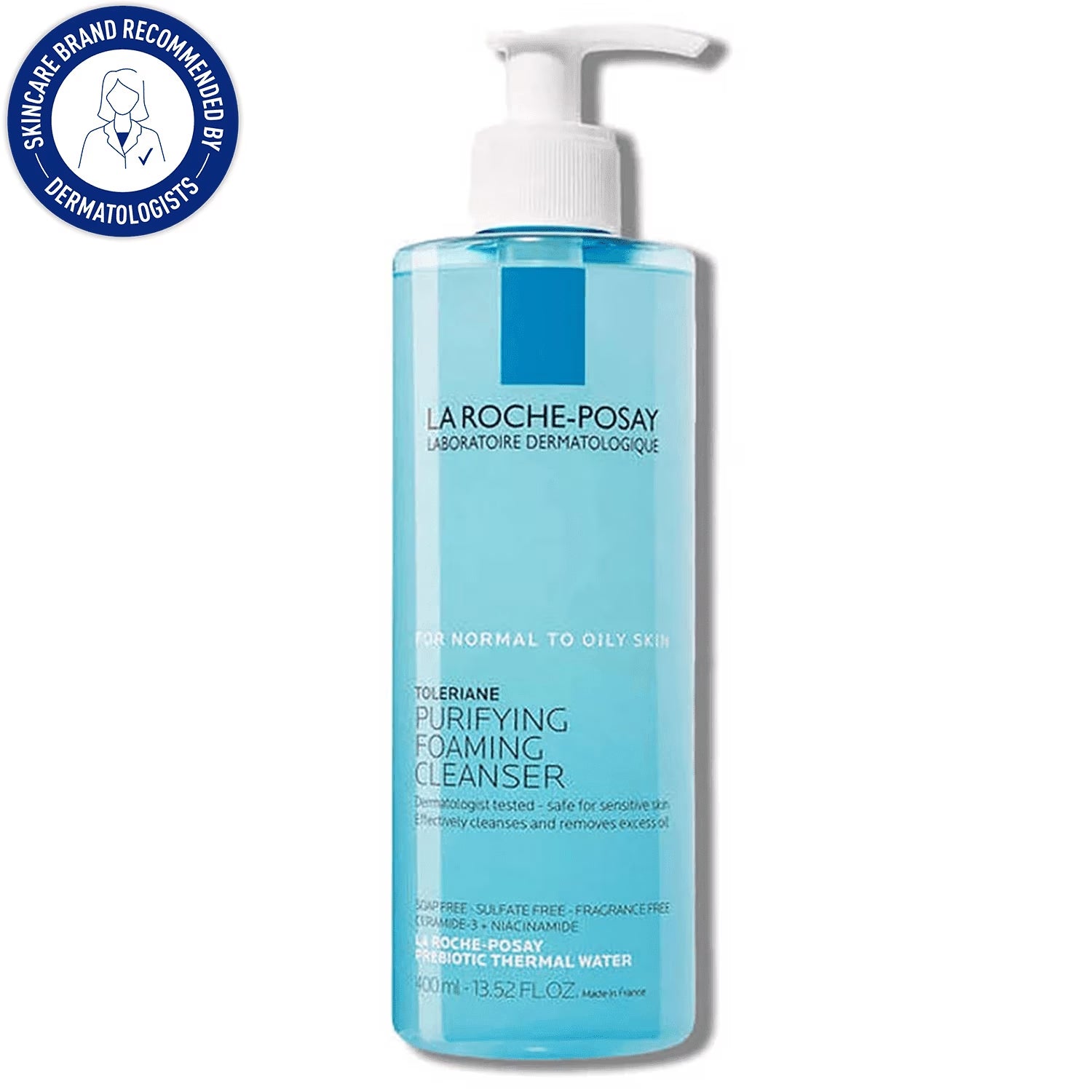La Roche-Posay Toleriane Purifying Foaming Face Wash | Oil-Free Cleanser for Oily & Normal Skin | 13.52 Fl Oz