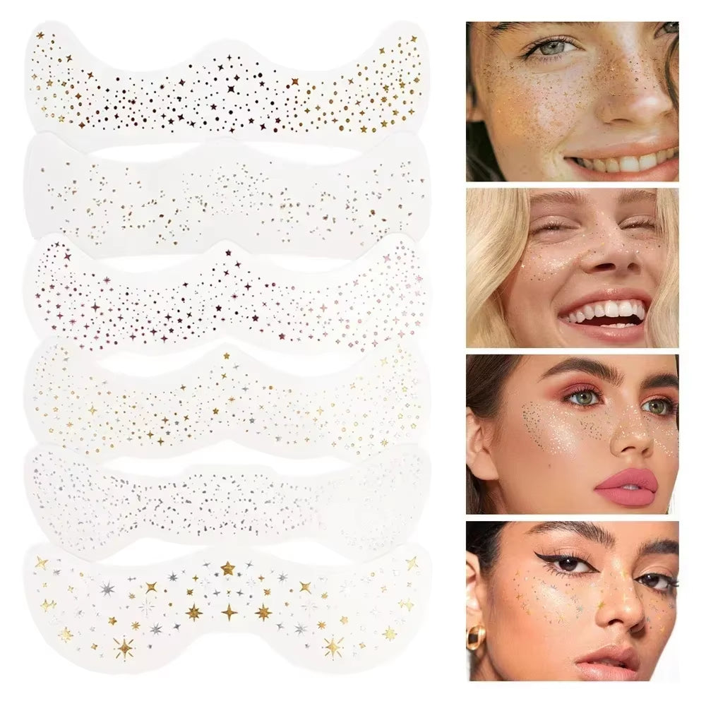 6PCS Temporary Freckles Makeup Patches | Natural Faux Freckle Stickers