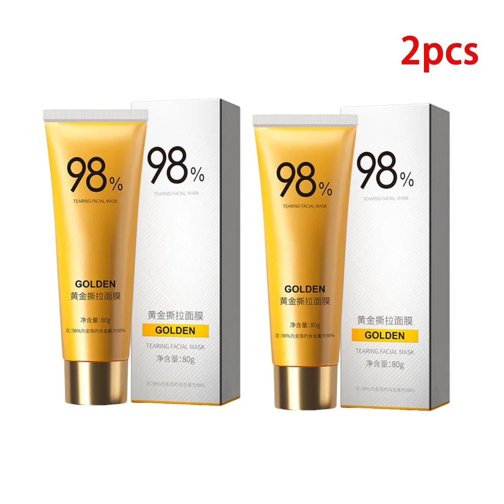 80G Gold Peel-Off Face Mask | Deep Cleansing & Blackhead Remover