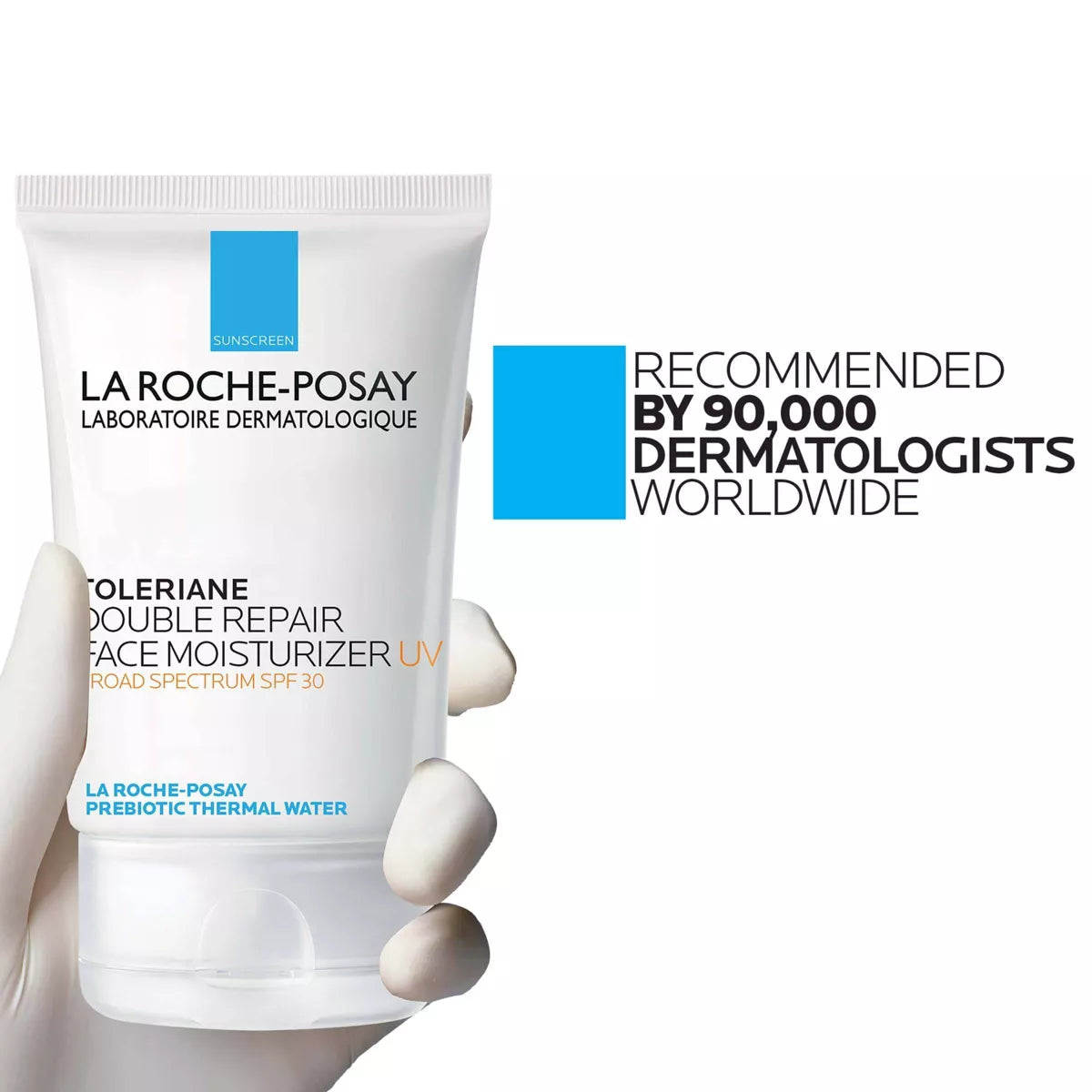 La Roche-Posay Toleriane Face Moisturizer SPF 30 | Ceramide & Niacinamide | Lightweight Daily Sunscreen