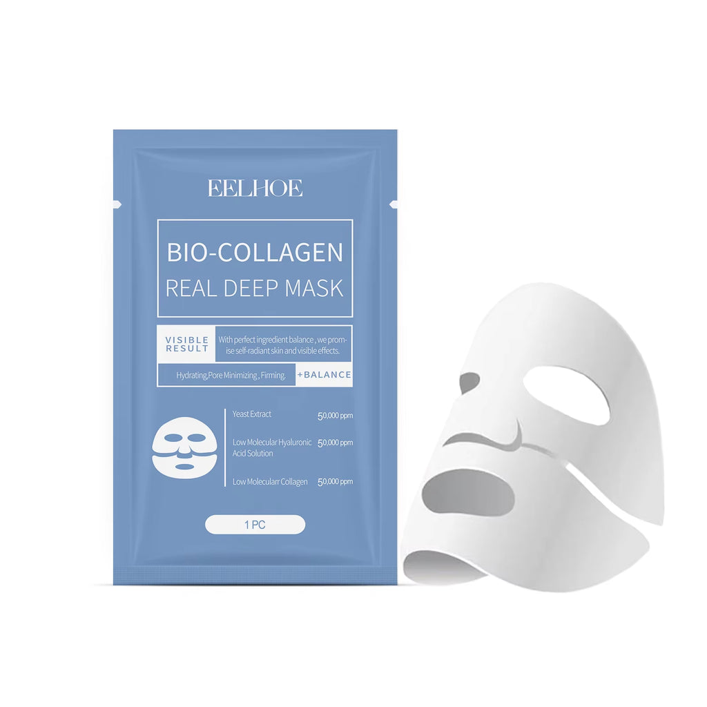Bio Collagen Brightening Face Mask Sheets | Firming & Skin Barrier Repair (3-Pack)