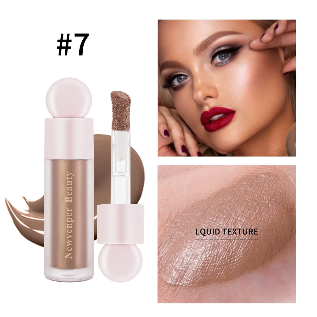 Liquid Highlighter, Blush, and Contour Set for Face and Body - High Gloss Finish for a Natural Glow