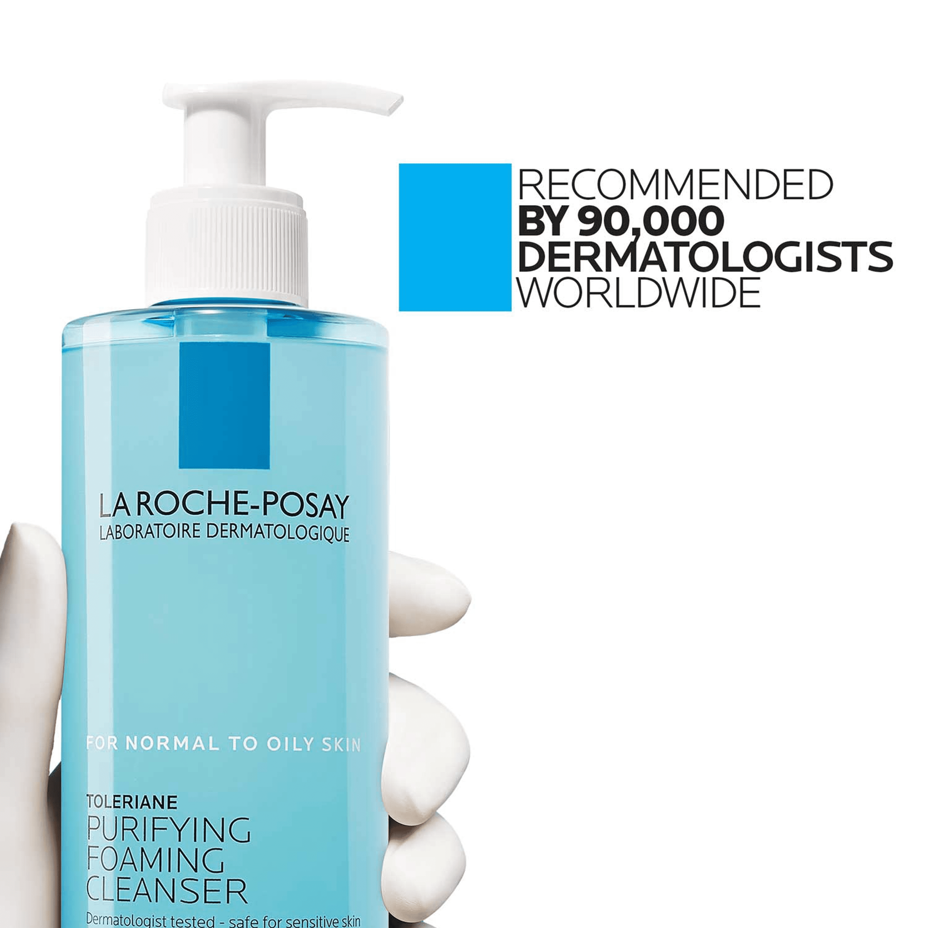 La Roche-Posay Toleriane Purifying Foaming Face Wash | Oil-Free Cleanser for Oily & Normal Skin | 13.52 Fl Oz