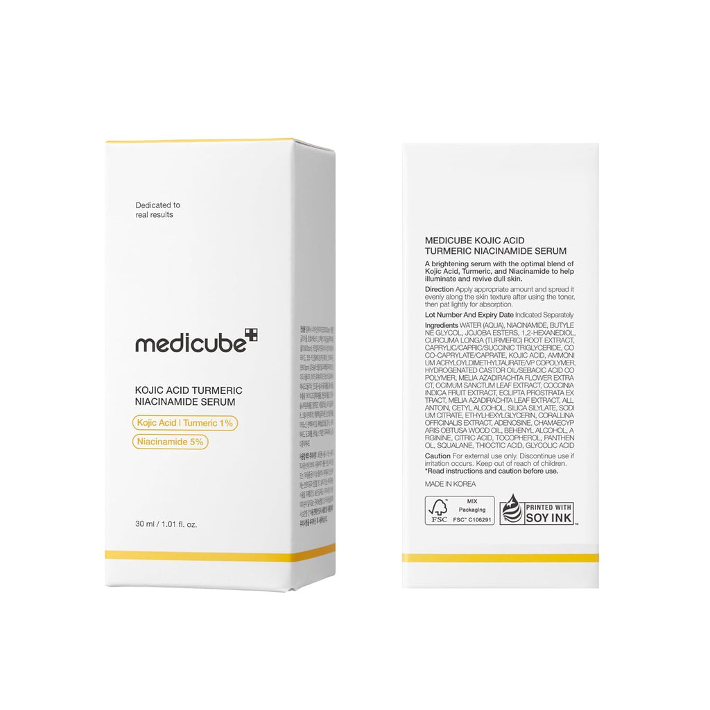 Medicube Kojic Acid Turmeric Clarifying & Balancing Capsule Serum 30ml – Brightening, Dark Spot & Hydrating Face Serum