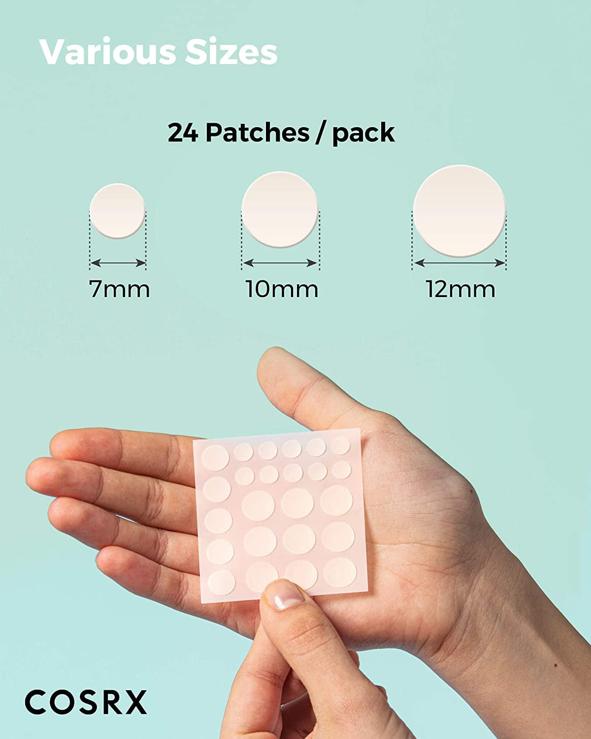 Hydrocolloid Acne Pimple Patches | Invisible Spot Stickers for Blemishes & Zits (96 Count)