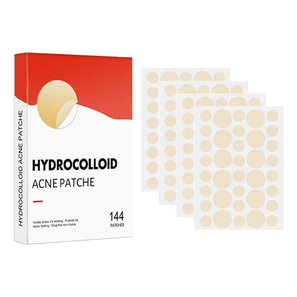 Hydrocolloid Acne Pimple Patches – 144 PCS