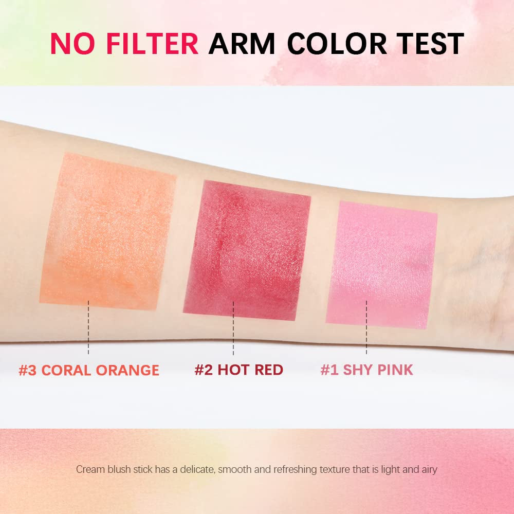 2-in-1 Multi-Use Blush Stick | Cream Blush & Lip Tint | Hydrating, Blendable, Long-Lasting Makeup
