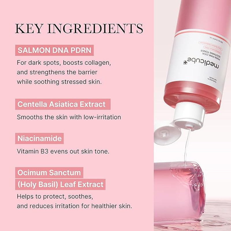  Pink Glutathione Cica Soothing Toner (250Ml)