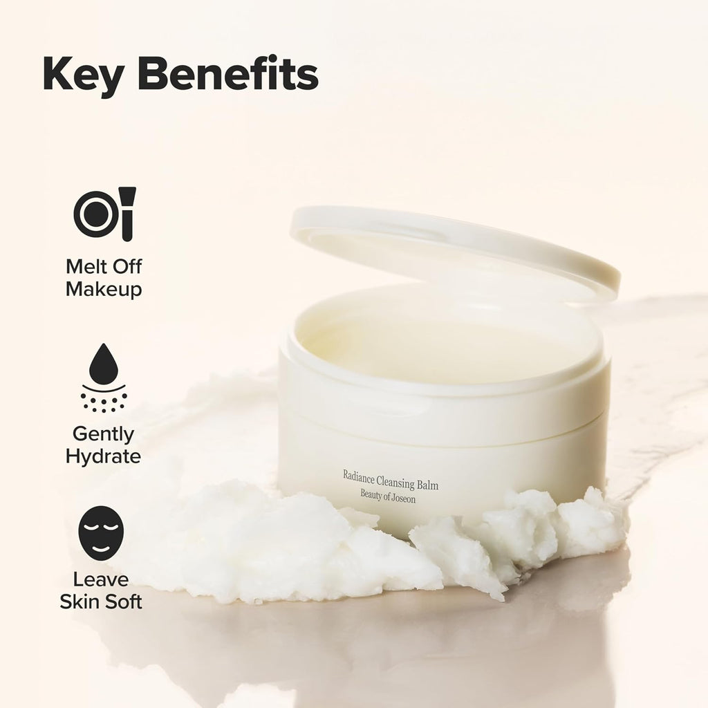 Radiance Cleansing Balm Makeup, Sunscreen, Pore Cleanser for Sensitive Acne Skin. Korean Skincare for Men and Women 100Ml, 3.38 Fl.Oz