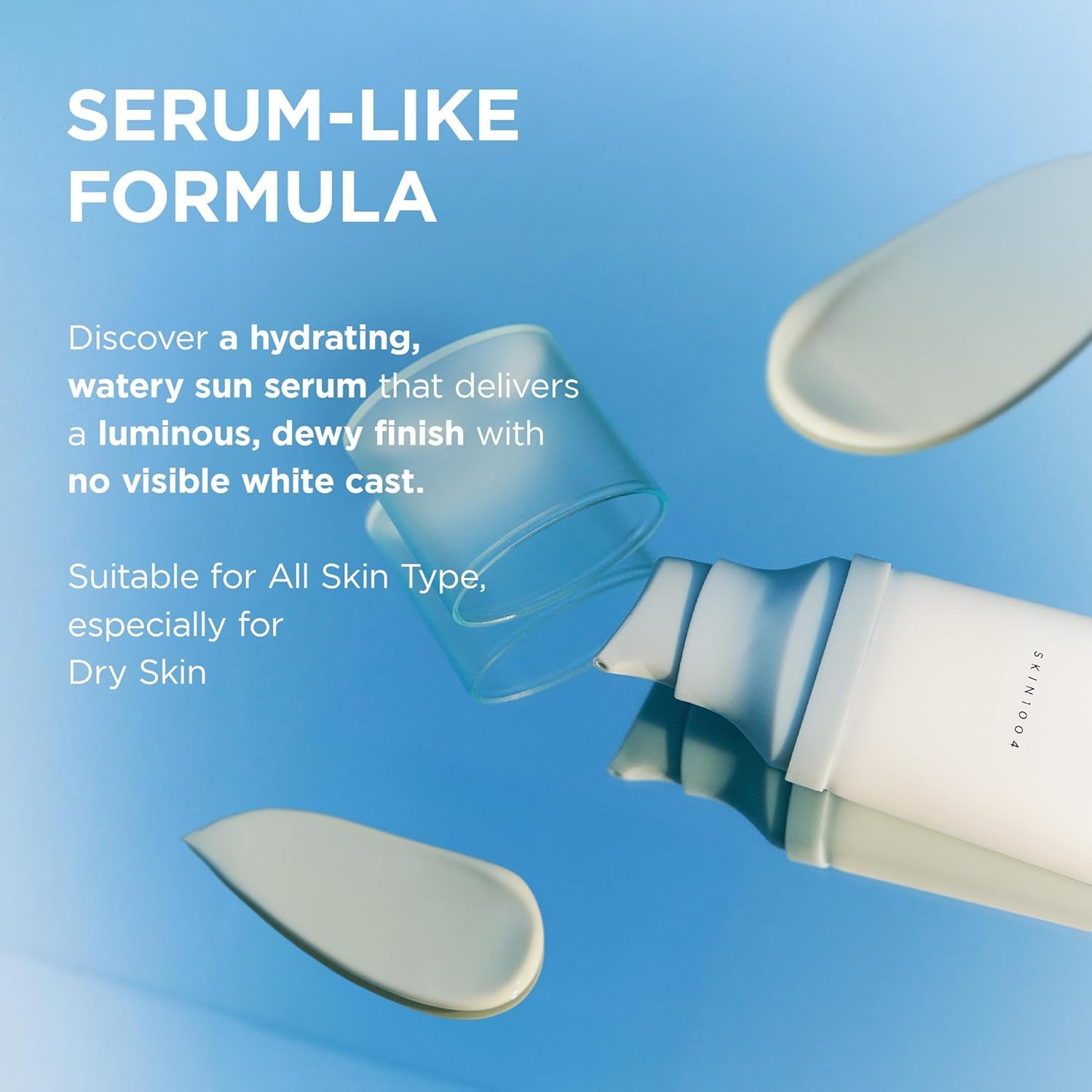 SKIN1004 Hyalu-Cica Water-Fit Sun Serum SPF 50+ PA++++ – Hydrating Korean Sunscreen (50ml / 1.69 fl oz)