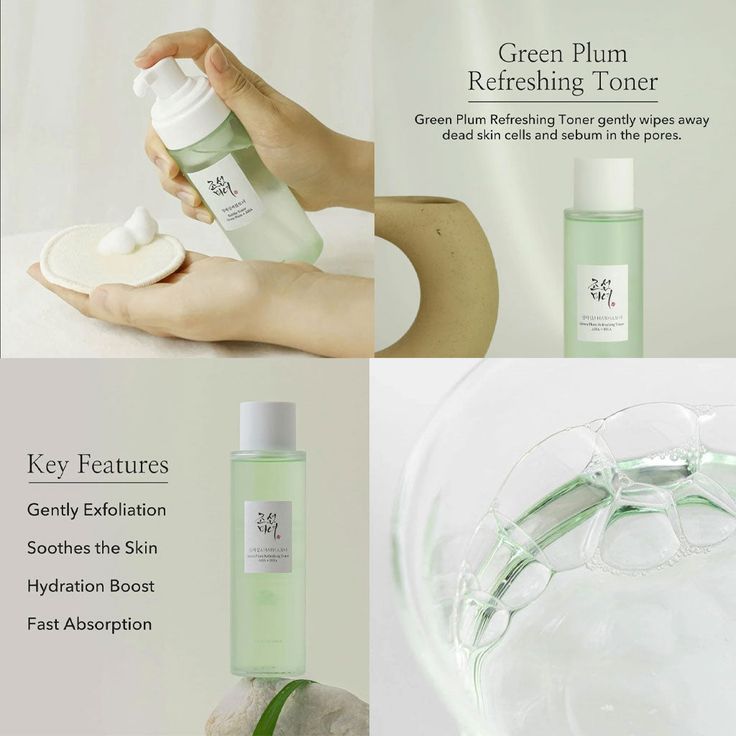 Beauty of Joseon Green Plum Refreshing Toner AHA + BHA 150ml – Gentle Exfoliating Korean Face Toner